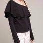 Anthropologie Asymmetrical Ruffle Top Sz S - NWT