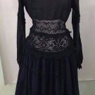 Anthropologie Peasant Lace Midi Dress by Place Nationale $598 Sz M - NWT Navy