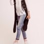 Anthropologie Danette Suede Vest By Hei Hei $348 Sz M - NWT