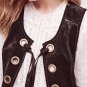 Anthropologie Danette Suede Vest By Hei Hei $348 Sz M - NWT