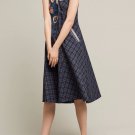 Anthropologie Petaled Plaid Swing Dress By Not So Serious $398 - NWT