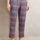 Anthropologie Boteh Jacquard Trousers Pants $248 Sz 38 / 6 - NWT