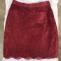 Anthropologie Napa Lazer-Cut Leather Skirt by Maeve $198 - NWT