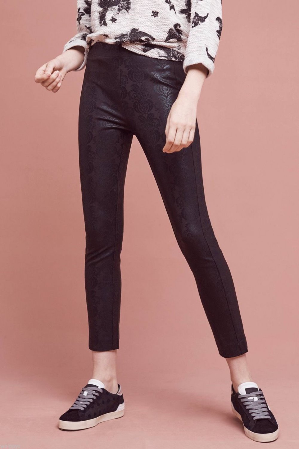 Anthropologie The Essential Foil Print Skinny Sz 14,16 - NWT