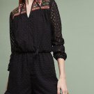 Anthropologie Evensong Embroidered Playsuit Romper - NWT
