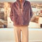 Anthropologie Newella Faux Fur Jacket by Stone Row Sz S - NWT Lavander