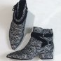 Anthropologie Jeffrey Campbell Brocade Harness Boots Sz 6 - NIB