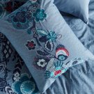 Anthropologie Inouitoosh Embroidered Collection 2 Standard Shams - NWT