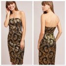 Anthropologie  Tracy Reese Strapless Jacquard Dress $348 Sz 10 - NWT