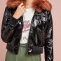 Anthropologie Vegan Leather Flight Jacket by Capulet Sz S - NWT