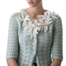 Anthropologie Starflower Cardigan By Field Flower Sz L