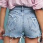 Anthropologie MOTHER The Dutchie High-Rise Embroidered Denim Shorts $218 - NWT