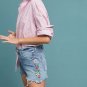 Anthropologie MOTHER The Dutchie High-Rise Embroidered Denim Shorts $218 - NWT