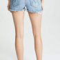 Anthropologie MOTHER The Dutchie High-Rise Embroidered Denim Shorts $218 - NWT