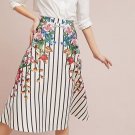 Anthropologie Striped Splendor Skirt by Maeve $128 Sz XL - NWT