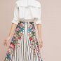 Anthropologie Striped Splendor Skirt by Maeve $128 Sz XL - NWT