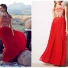 Anthropologie Rubied Dusk Dress By Rina Dhaka