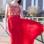 Anthropologie Rubied Dusk Dress By Rina Dhaka