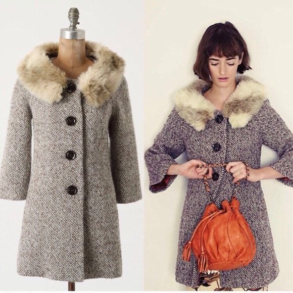 Anthropologie Tyndall Coat By Tabitha Sz 4 - NWOT
