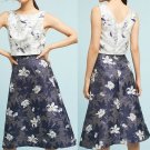 Anthropologie Floral Jacquard Top & Skirt Set by Eva Franco $228 - NWT