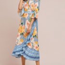 Anthropologie Farm Rio Camila Wrap Dress $208 Sz L - NWT
