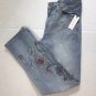 Anthropologie Pilcro Mid-Rise Slim Boyfriend Jeans Embroidered $158 - NWT