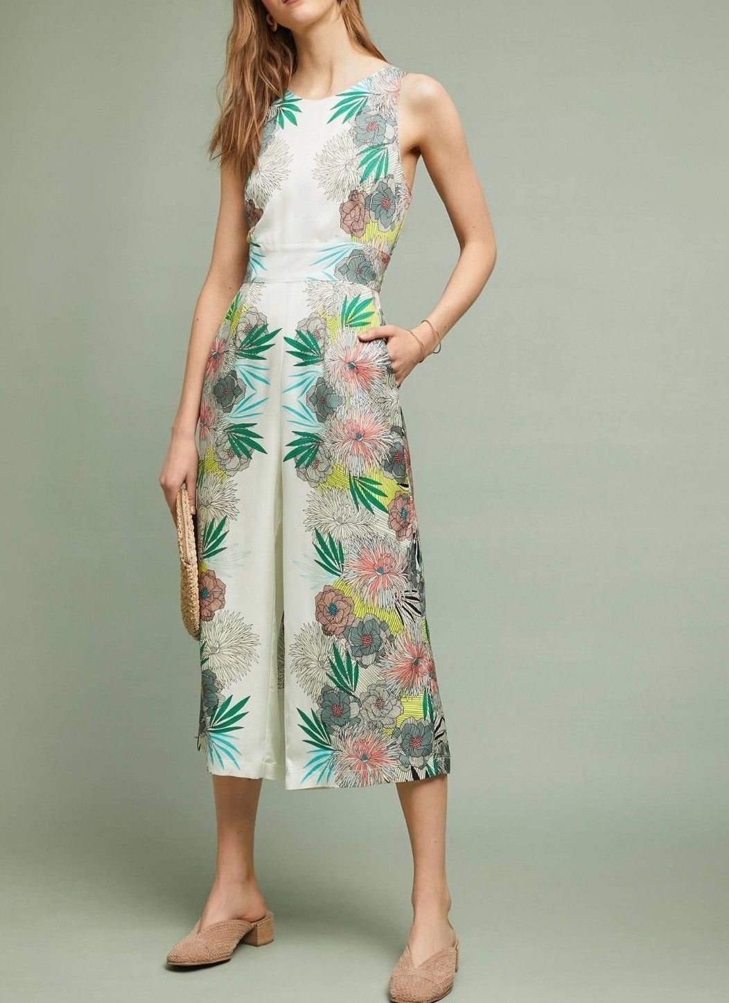 Anthropologie Corey Lynn Calter Bloome Jumpsuit $228 Sz 10 - NWT