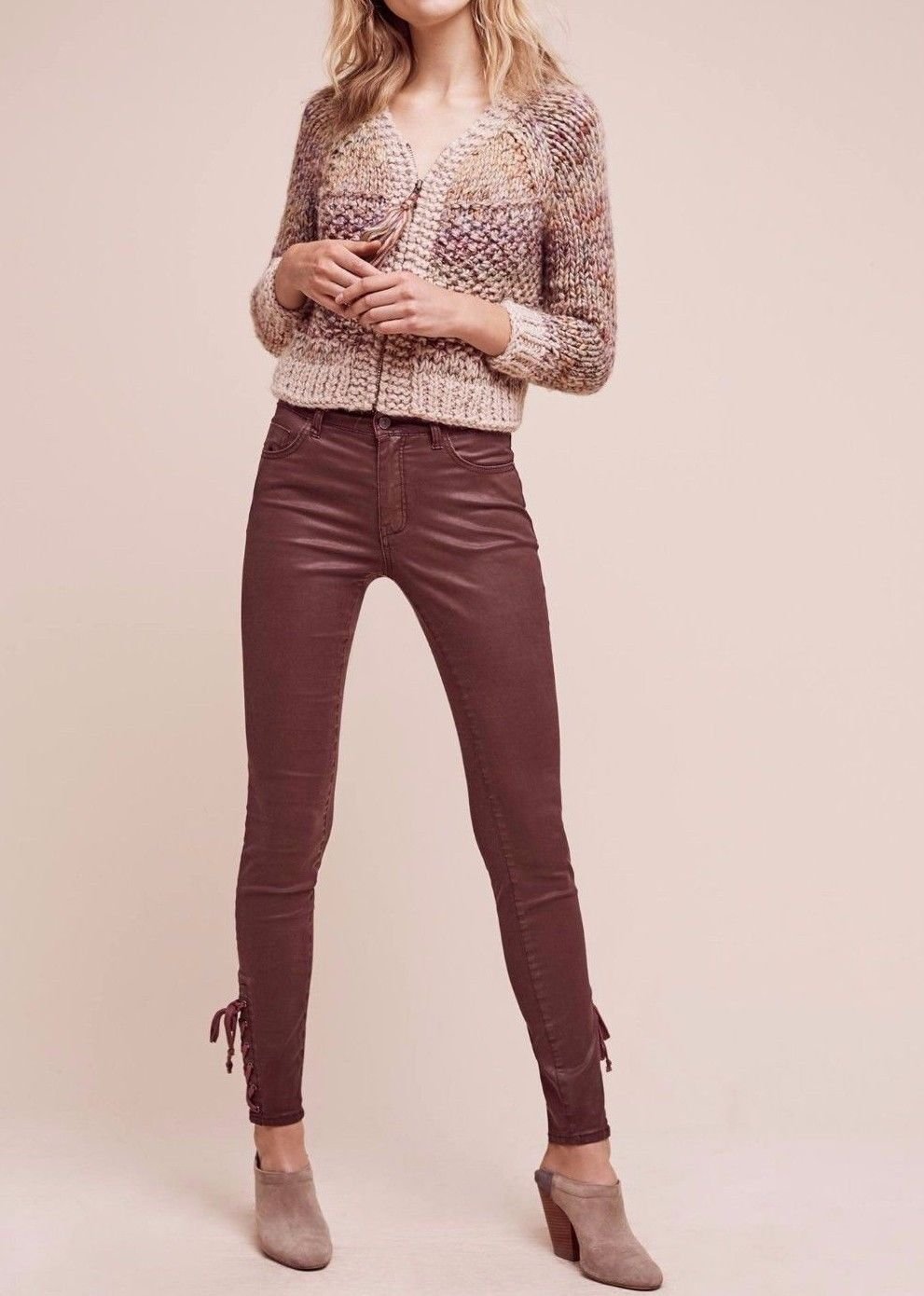 Anthropologie Pilcro Script Coated High-Rise Jeans $128 - NWT