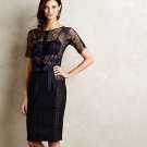 Anthropologie Carissima Sheath by Byron Lars Sz 0 - NWOT Navy