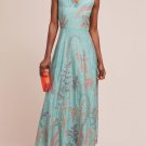 Anthropologie Reva Embroidered Maxi Dress by Grassroot by Anita Dongre $438 Sz 6