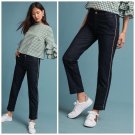 Anthropologie Piped Denim Trousers by The Seafarer $228 Sz 25 - NWT