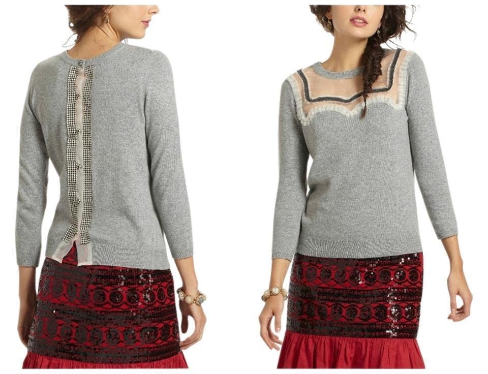 Anthropologie Houndstooth Windowpane Cardigan Sz XS - NWOT