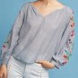 Anthropologie Embroidered Soleil Top by Floreat - NWOT