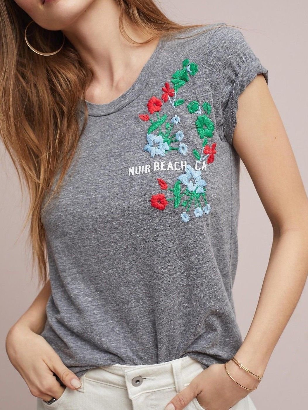 Anthropologie  Leola Beach Graphic Tee by Dolan Sz S - NWT