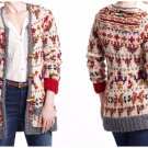 Anthropologie Neo-Fairisle Wool Cardigan by Sleeping on Snow Sz XS - NWOT