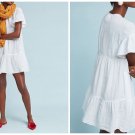 Anthropologie  Castine Linen Swing Dress by Velvet by Graham&Spencer $196 XL NWT