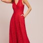 Anthropologie Jaeda Lace Wide-Leg Jumpsuit by Moulinette Soeurs $168 Sz 6 - NWT