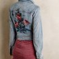 Anthropologie Pilcro Rosegarden Denim Jacket Sz S - NWOT