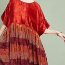 Anthropologie Dover Printed Velvet Swing Dress by Norblack Norwhite $238 - NWT