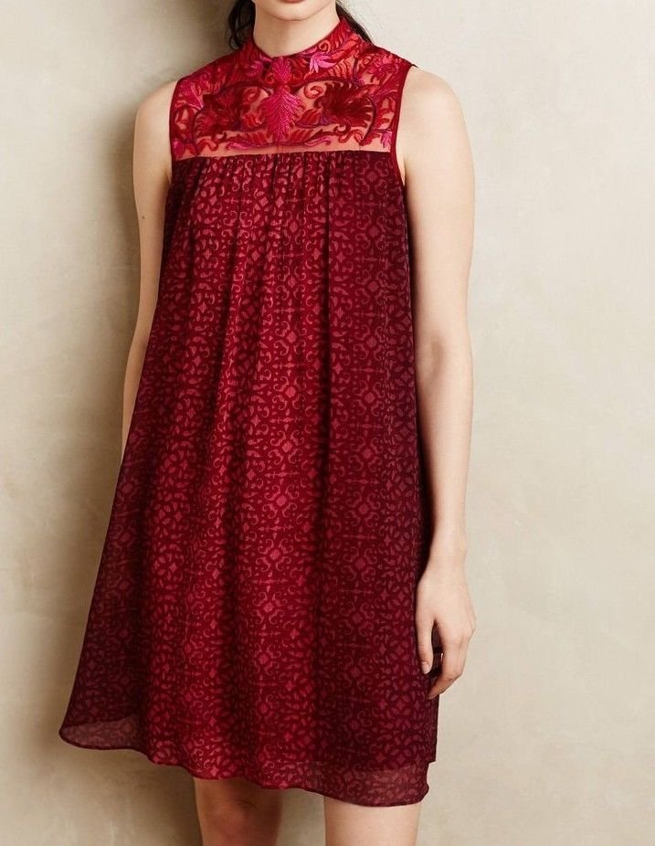 Anthropologie Amara Swing Dress by Niki Mahajan $198 Sz 8 - NWT