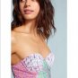 Anthropologie Smocked Bustier One-Piece Swimsuit by Allihop $118 Sz L - NWT