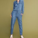 Anthropologie Laureen Denim Jumpsuit by Reiko $230 Sz L - NWT