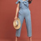 Anthropologie Michael Stars Ruffled Open-Shoulder Jumpsuit $198 - NWT