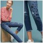 Anthropologie Pilcro Mid-Rise Slim Boyfriend Cropped Jeans Sz 24 - NWT