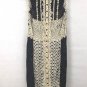 Anthropologie Lasercut Sheath Dress by Byron Lars Sz 6 - NWOT Black and Cream