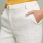 Anthropologie Pommed Linen Wide-Leg Pants by Moon River $98 Sz S - NWT