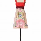 Anthropologie Lotus Flower Dress by Floreat Silk $228 Sz 8