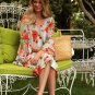 Anthropologie Fluttered Blooms Swing Dress by Paper Crown+Rifle Paper Co. Sz XSP