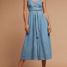 Anthropologie Chambray Cutout Wide-Leg Jumpsuit by Holding Horses $148 14 - NWT