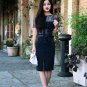 Anthropologie Carissima Sheath by Byron Lars Sz 8 - NWOT Black